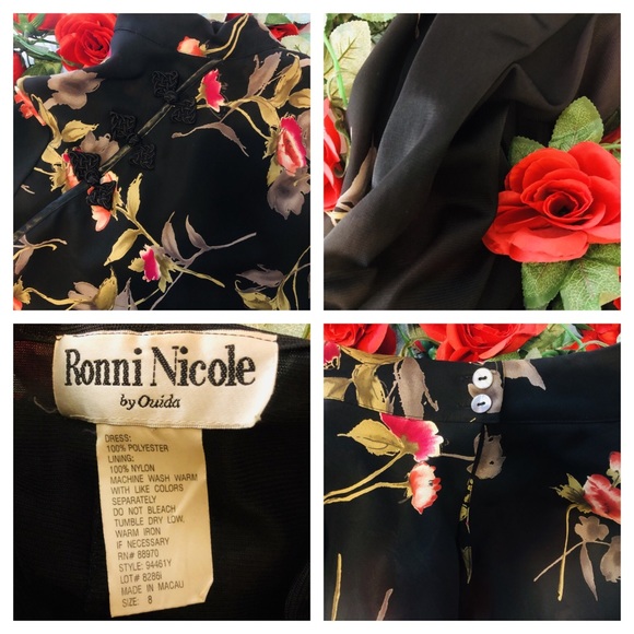 🌹Ronni Nicole Asian Inspired Dress 🌹 - Picture 7 of 8